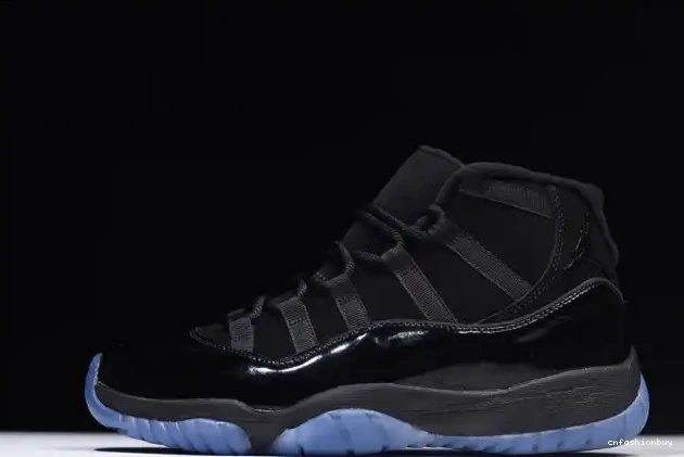 Air 11 Jordan 378037-005 black Cap Gown and 0506